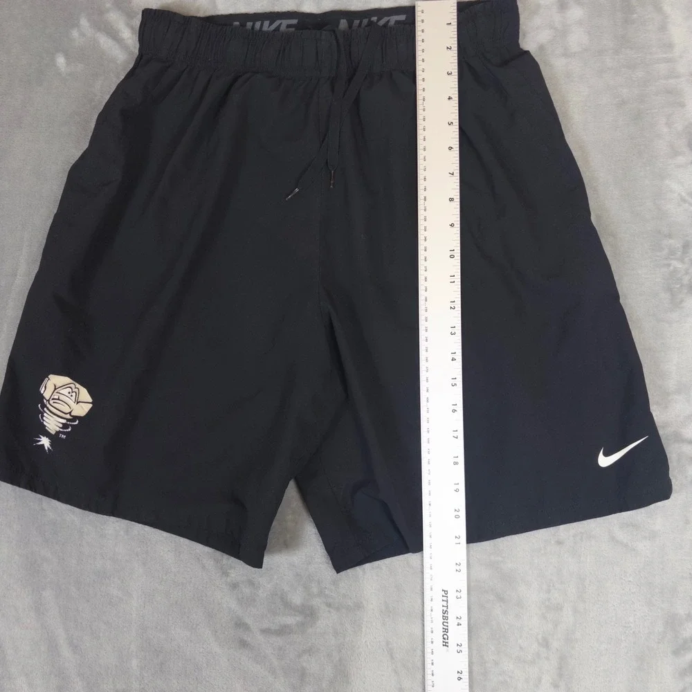 Nike Shorts Mens XL Black Lansing Lugnuts MiLB Dri-FIT Athletic AQ3496-010